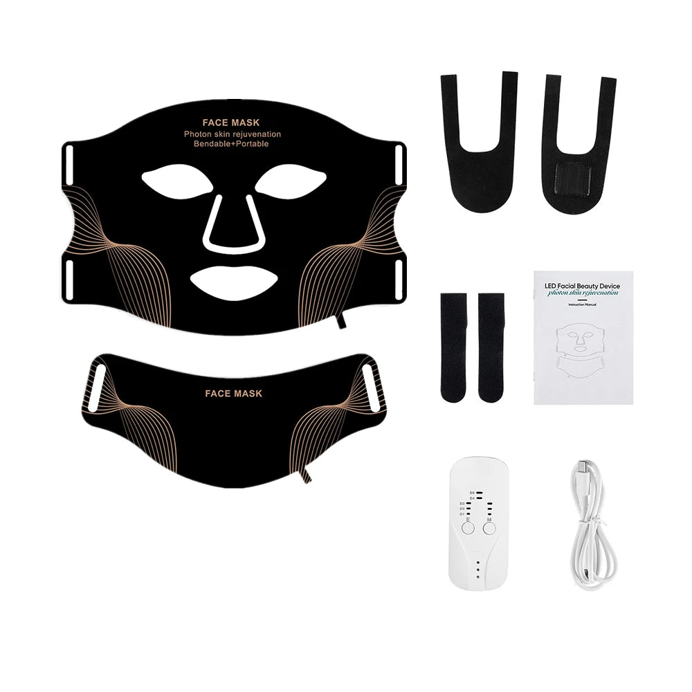 Iebilif Wireless Led Face Mask For Skin Repair And Rejuvenation