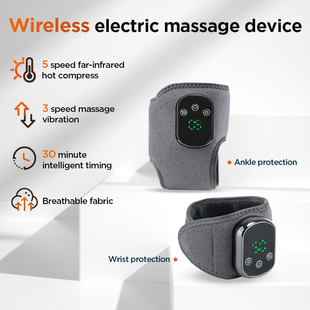 Hailicare Rechargeable Electric Heating Ankle Brace Massager For Feet