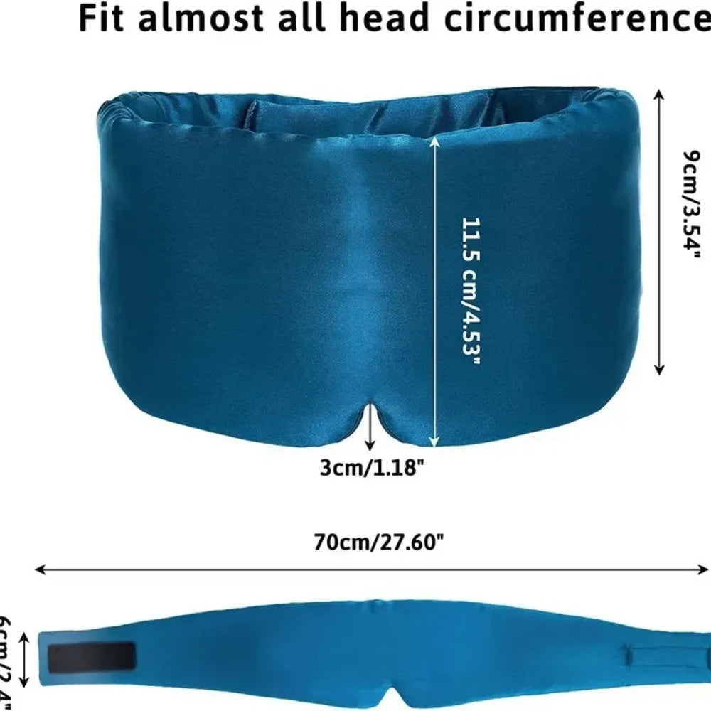 Comfortable 3D Cotton Sleep Mask Blocks Light During Travel