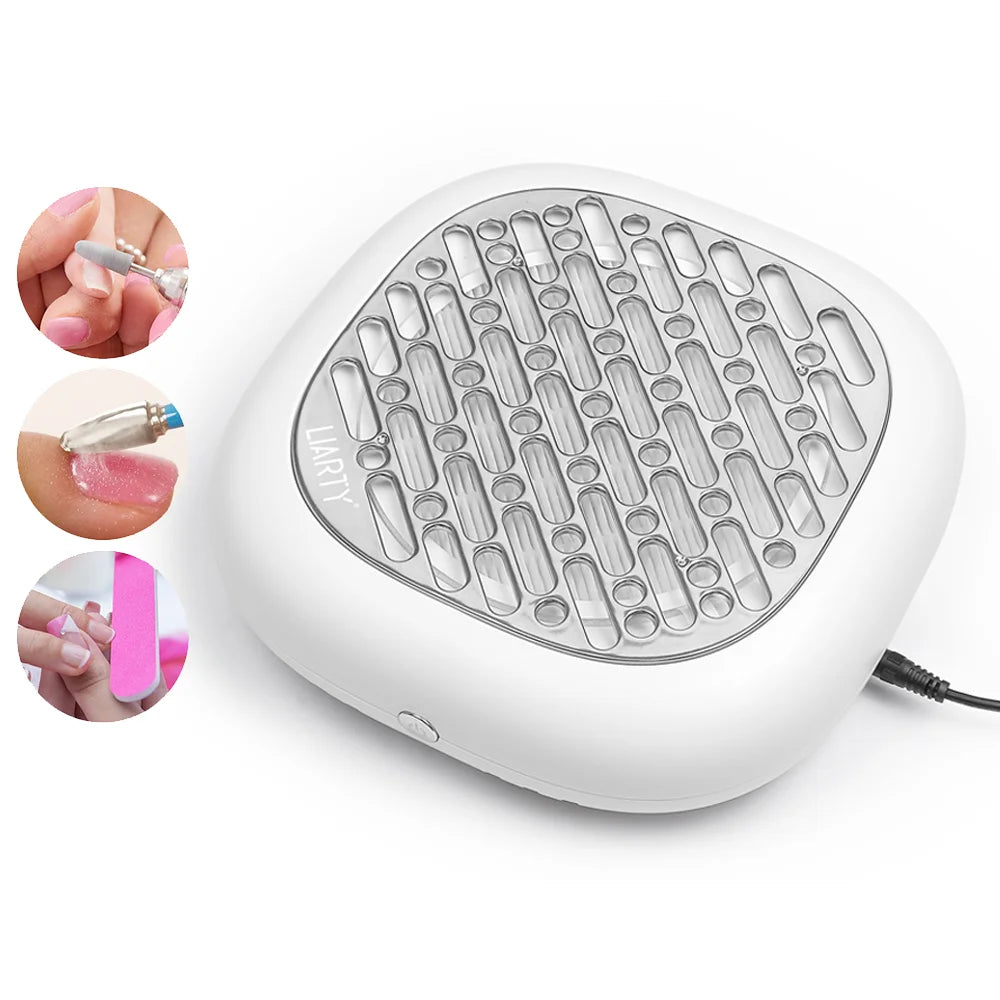 LIARTY Nail Dust Collector With Adjustable Suction And Dual Filters