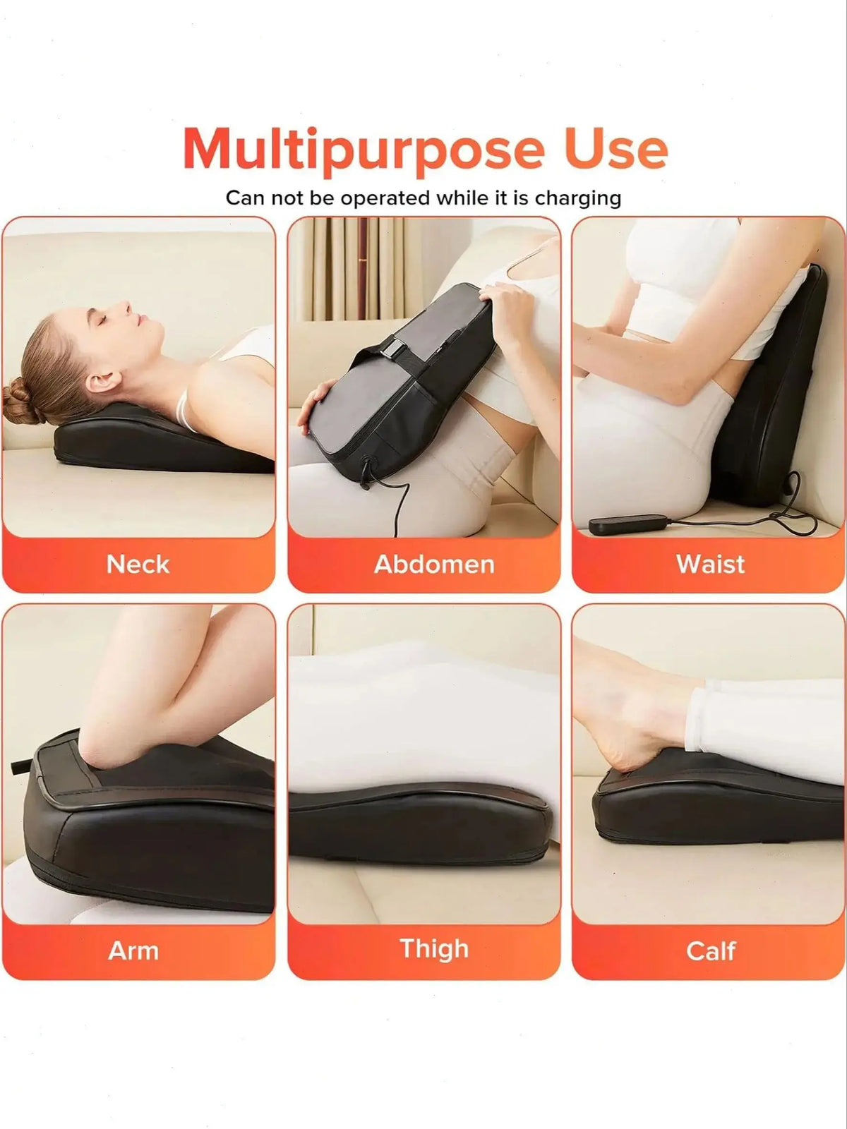 LINGTENG Heat Therapy 3D Kneading Back and Neck Massager