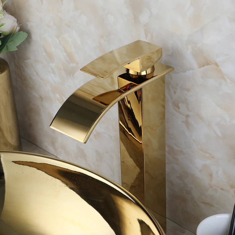 KEMAIDI Ceramic Bathroom Vanity Vessel Sink With Faucet