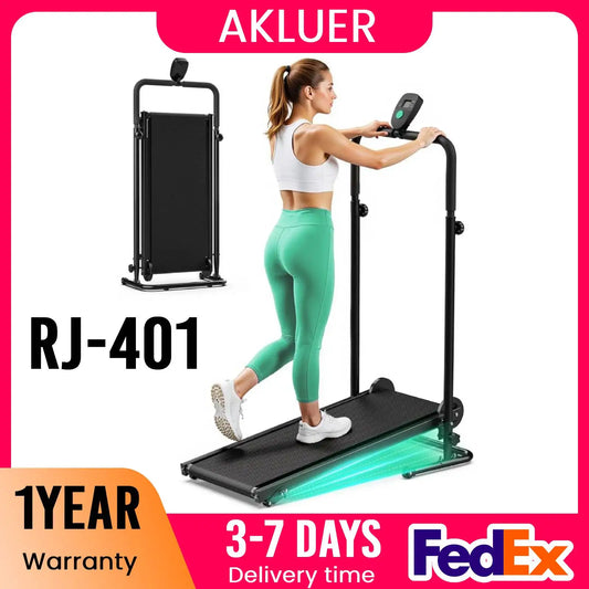 Akluer Mechanical Treadmill With Dual Flywheel And Adjustable Incline