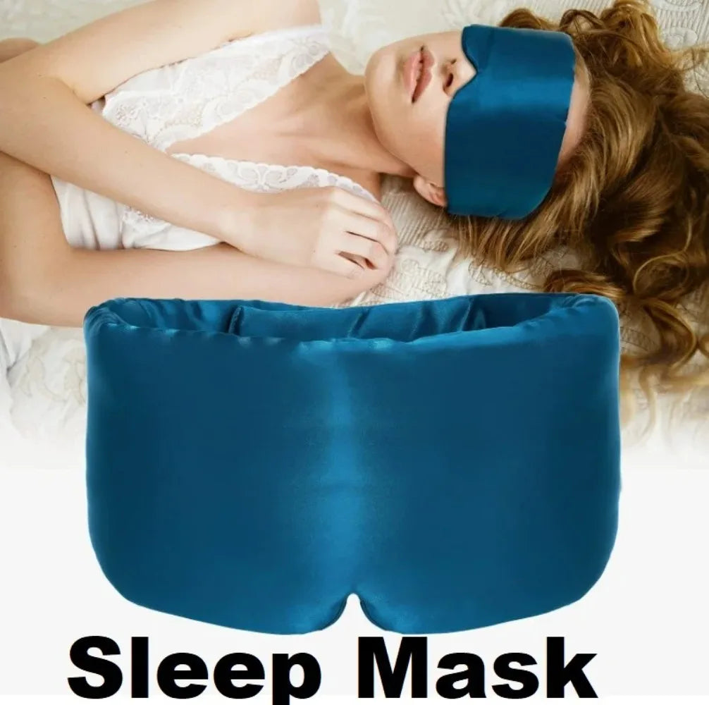 Comfortable 3D Cotton Sleep Mask Blocks Light During Travel