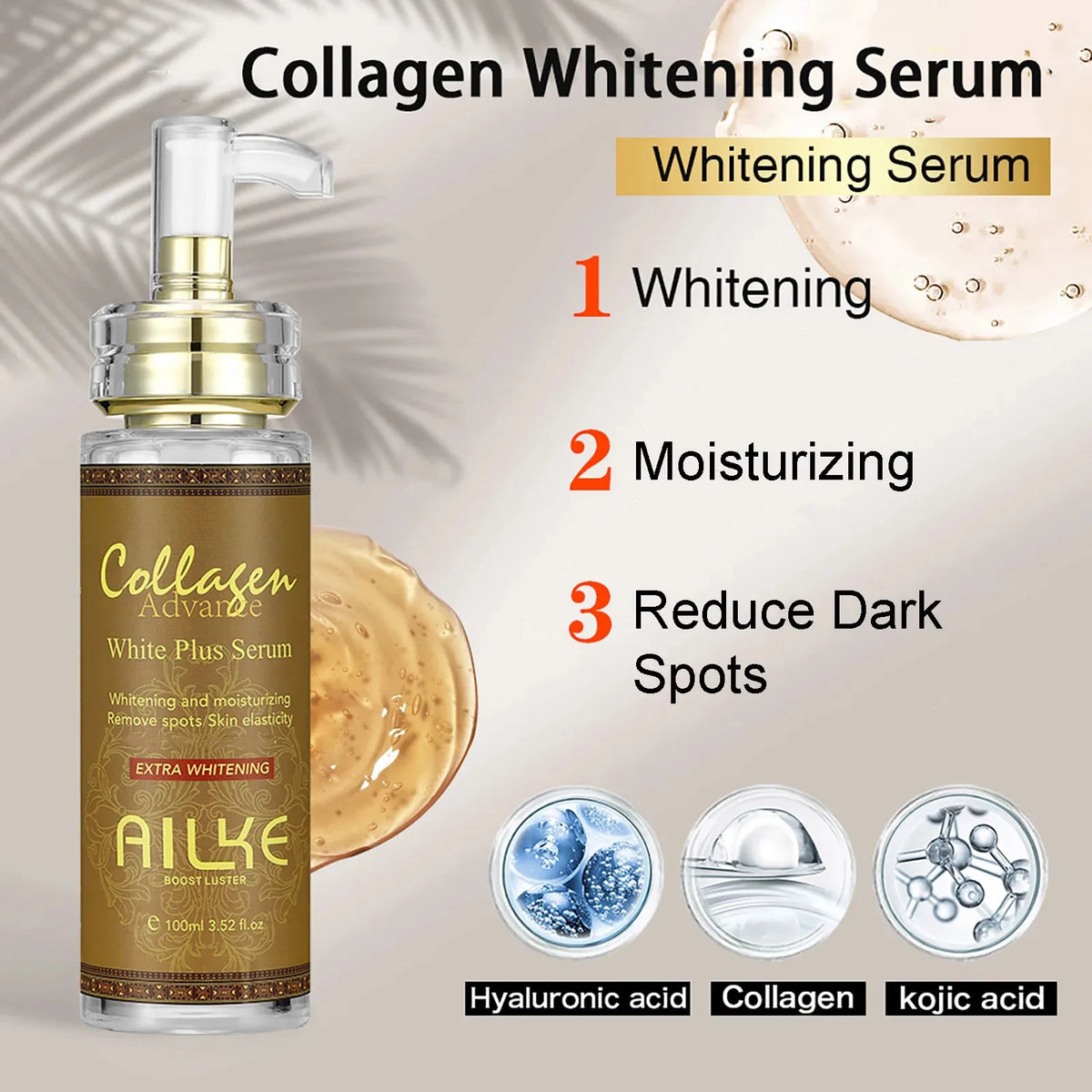 AILKE Whitening Body Lotion Collagen And Carrot Oil Skin Moisturizer