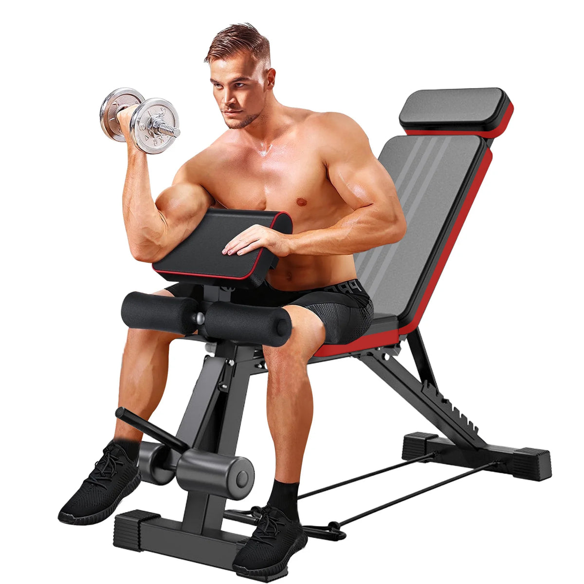Adjustable Foldable Incline Decline Weight Bench for Full Body Training