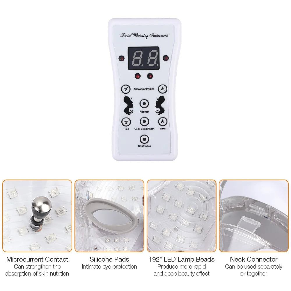 Iebilif LED Light Therapy Facial Mask For Advanced Skin Care