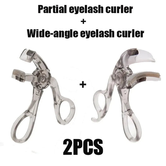 Dual Clip Eyelash Curler With Comb For Natural Waterproof Curls
