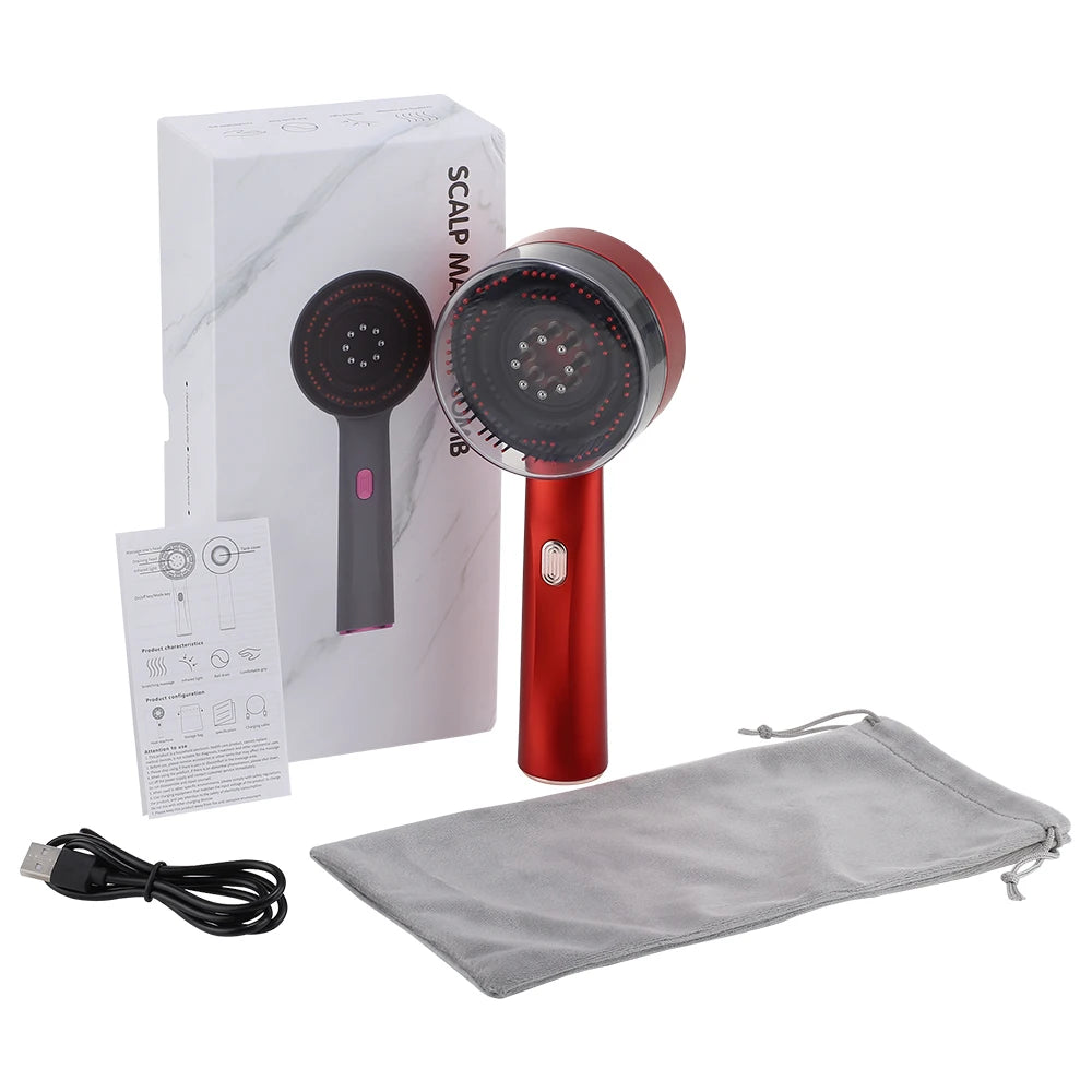 Afdeal Portable Electric Scalp Massage Comb With Kneading Modes