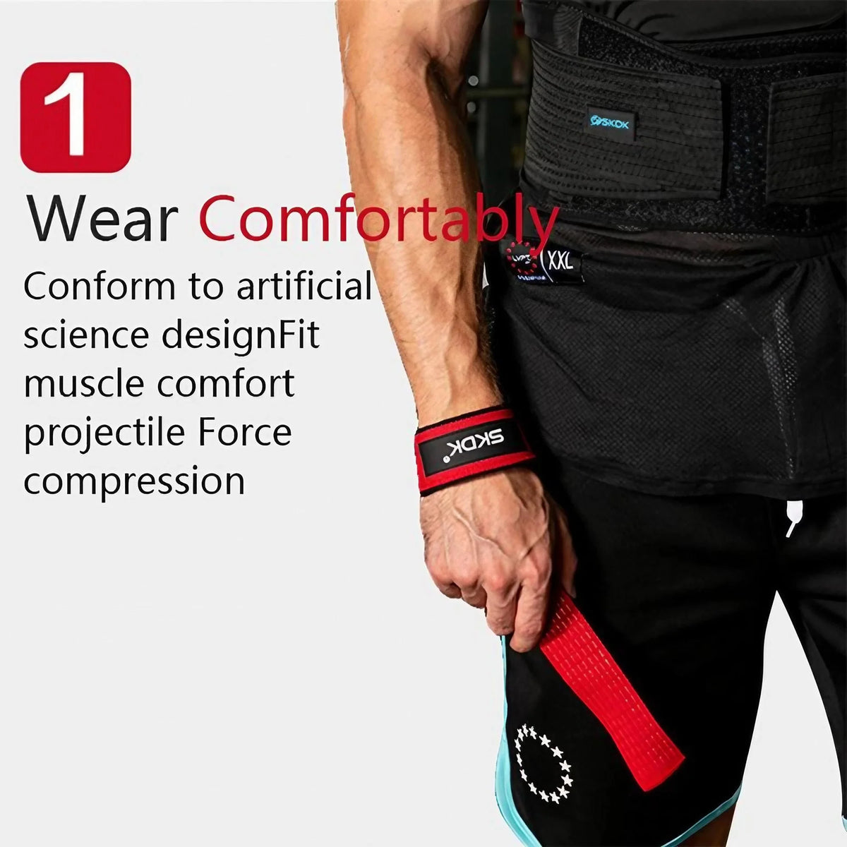 Heavy Duty Anti Slip Wrist Wraps For Weightlifting Gym Training