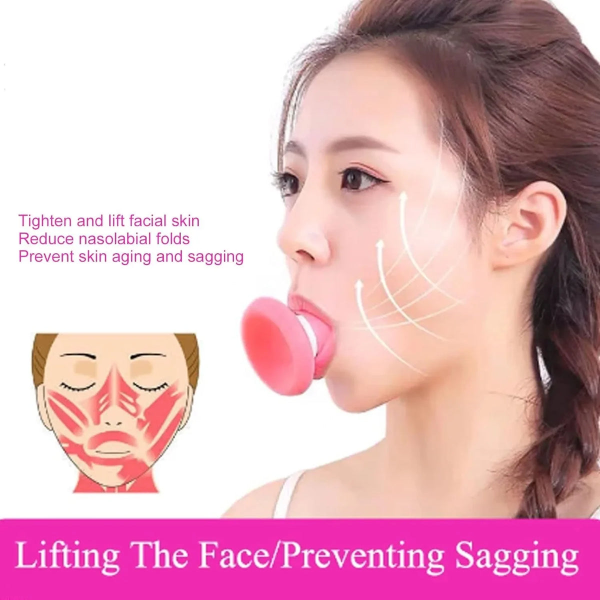 Manual Facial Muscle Trainer And Jawline Toning Tool