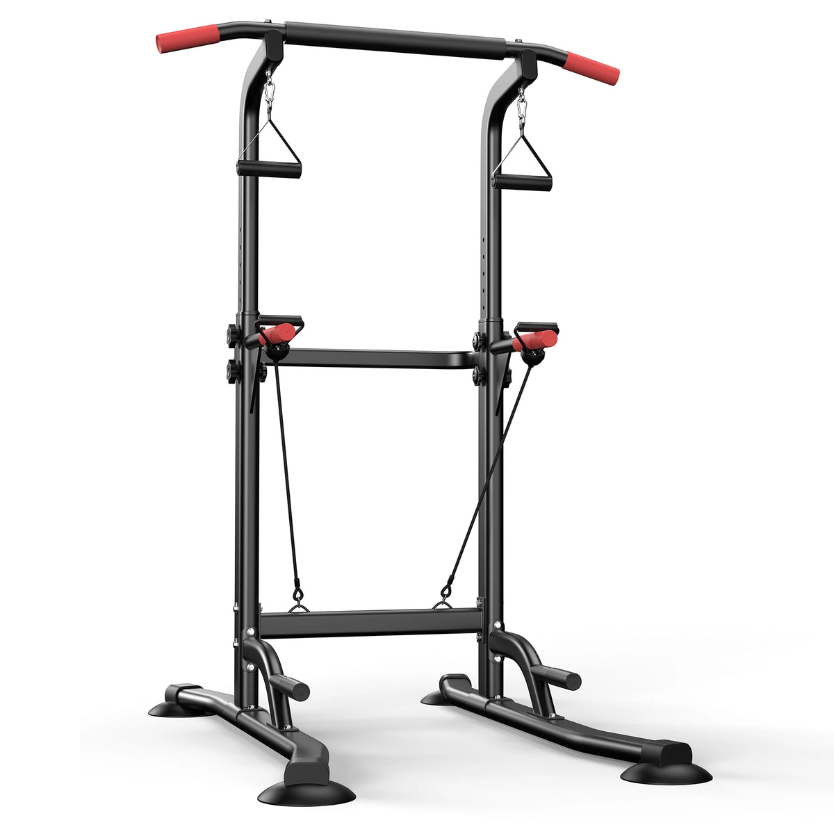 Pull Up Power Tower With Dip Station And Resistance Bands