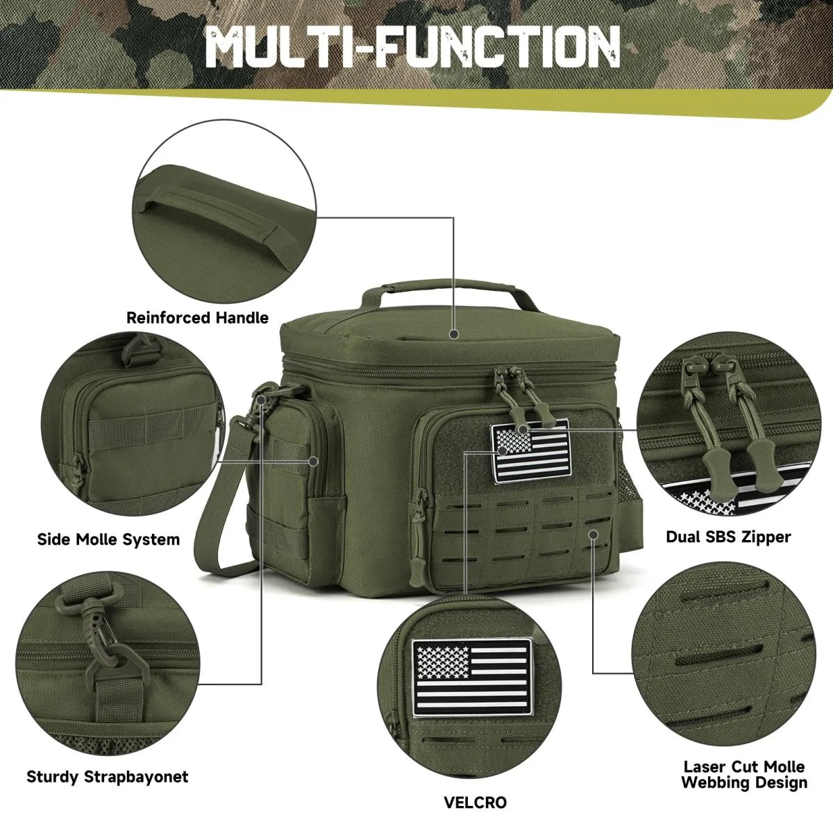 ReFire Gear Heavy Duty Tactical Insulated Lunch Bag