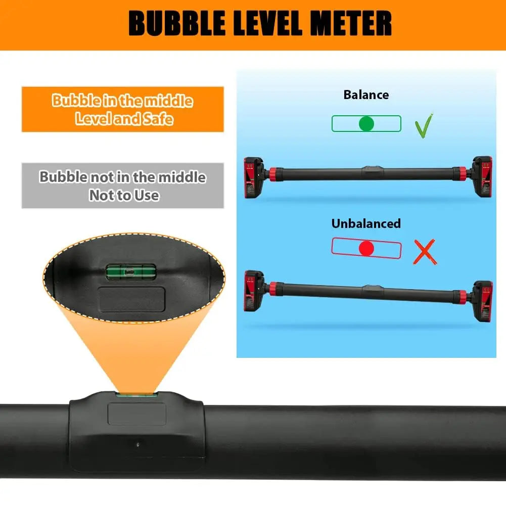 HiMISS Adjustable Doorway Pull Up Bar For Home Strength Training