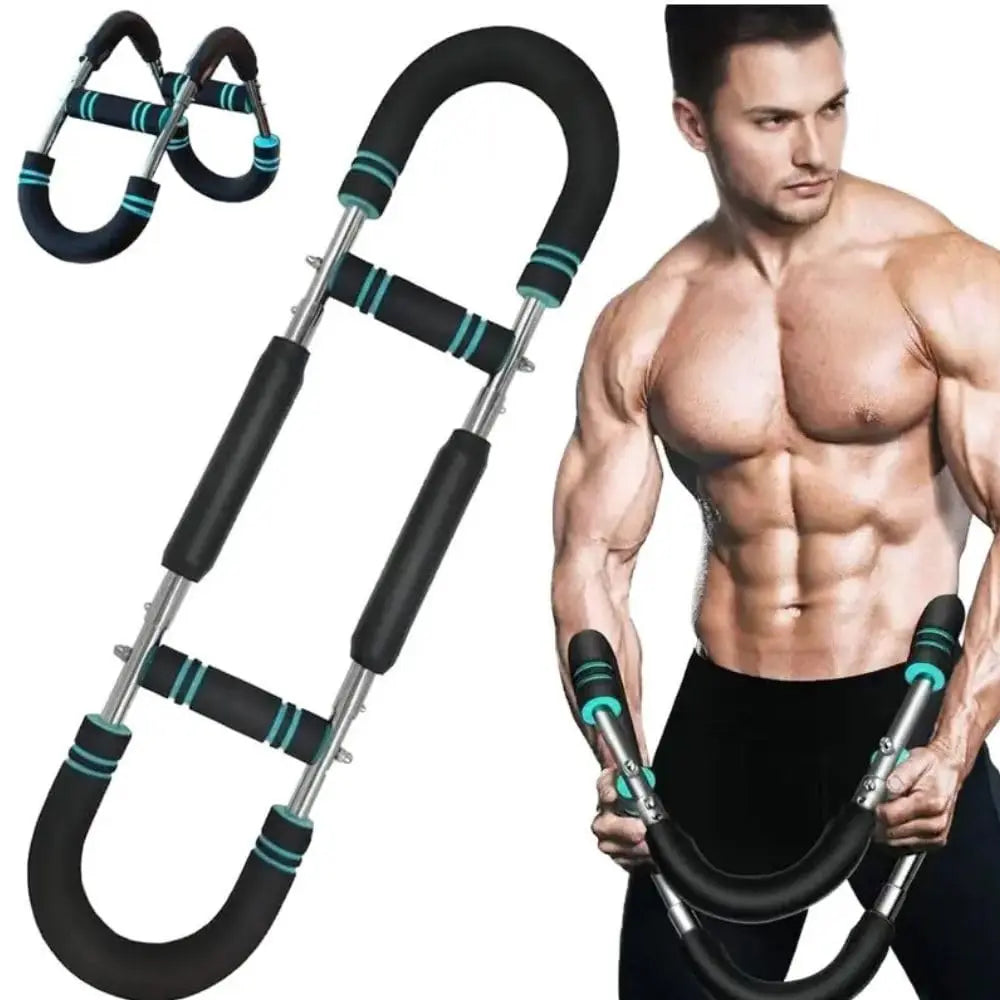 U Shaped Power Twister Bar Arm And Chest Strength Trainer
