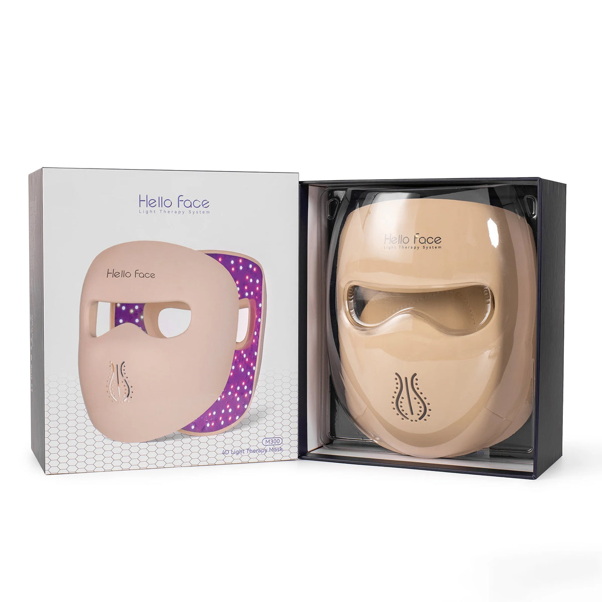 Hello Face M300 4D Light Therapy Silicone LED Facial Mask