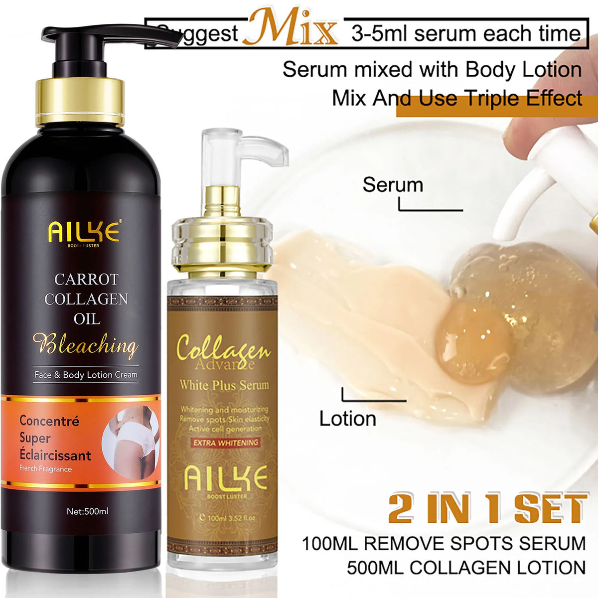 AILKE Whitening Body Lotion For Smooth Skin And Even Complexion