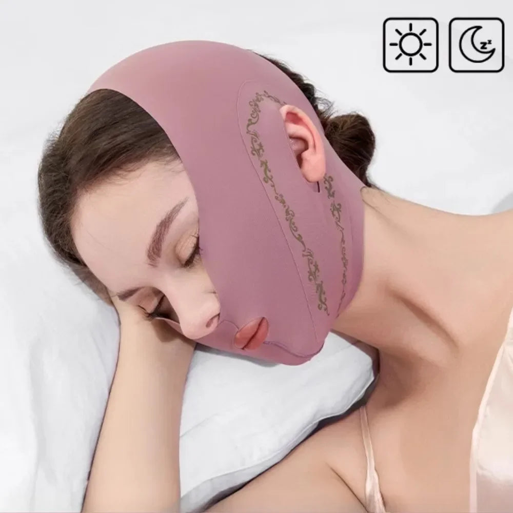 Upgraded Elastic Face Lifting Shaper For Double Chin Jawline Support