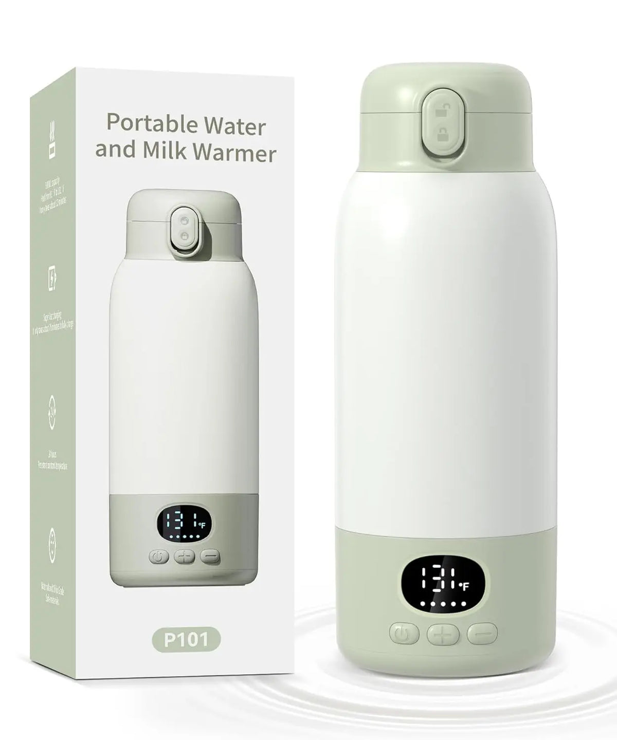Electric Heated Water Bottle With Digital Temperature Display