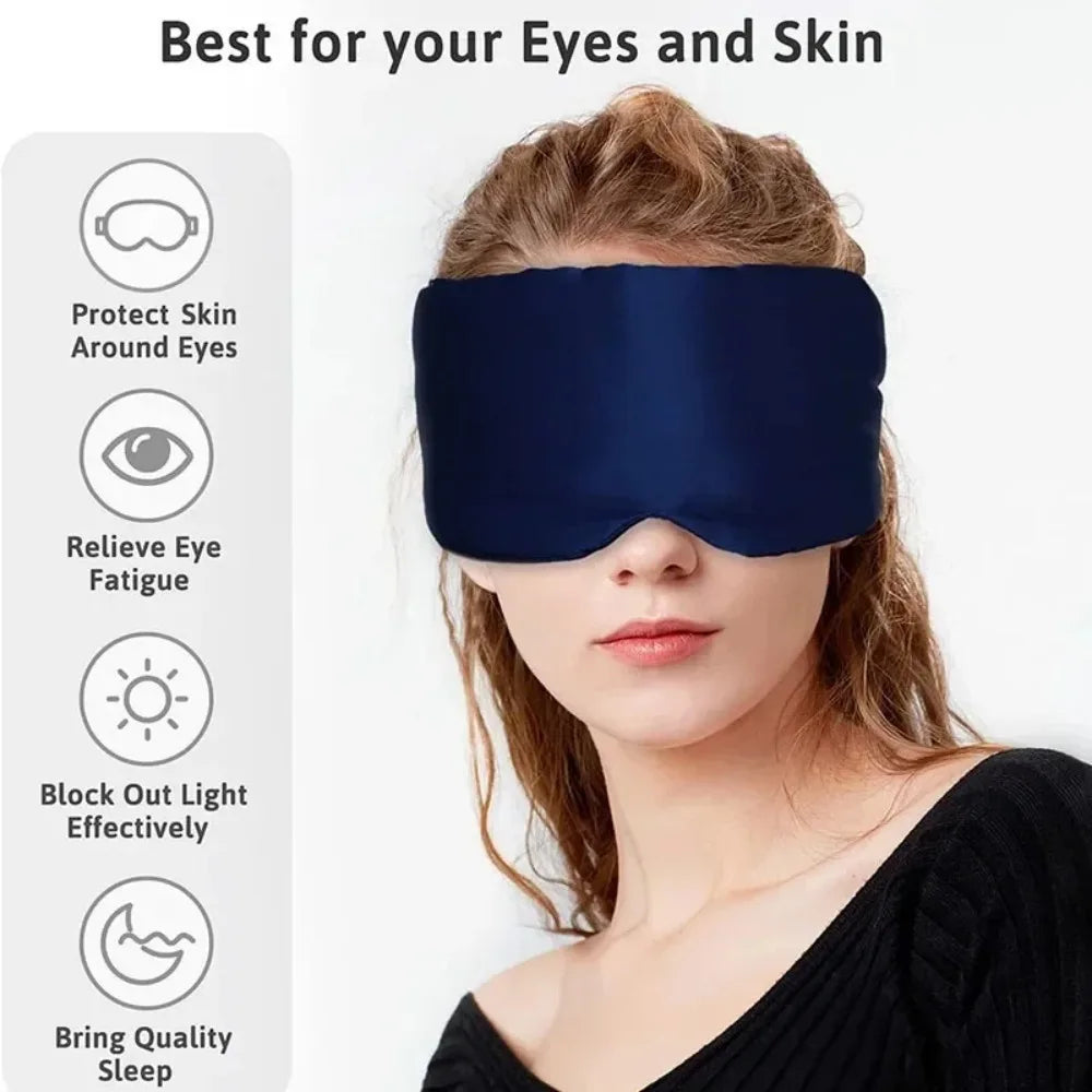 Comfortable 3D Cotton Sleep Mask Blocks Light During Travel