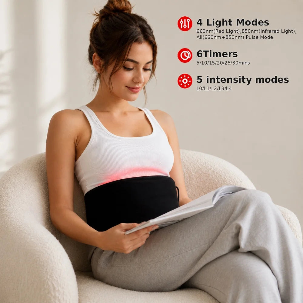 Near Infrared Red Light Therapy Belt For Muscle Relief