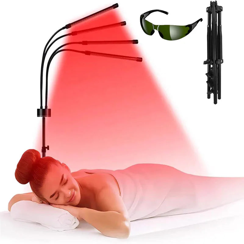 Red Light Therapy Floor Lamp With Timer And Dimming Function