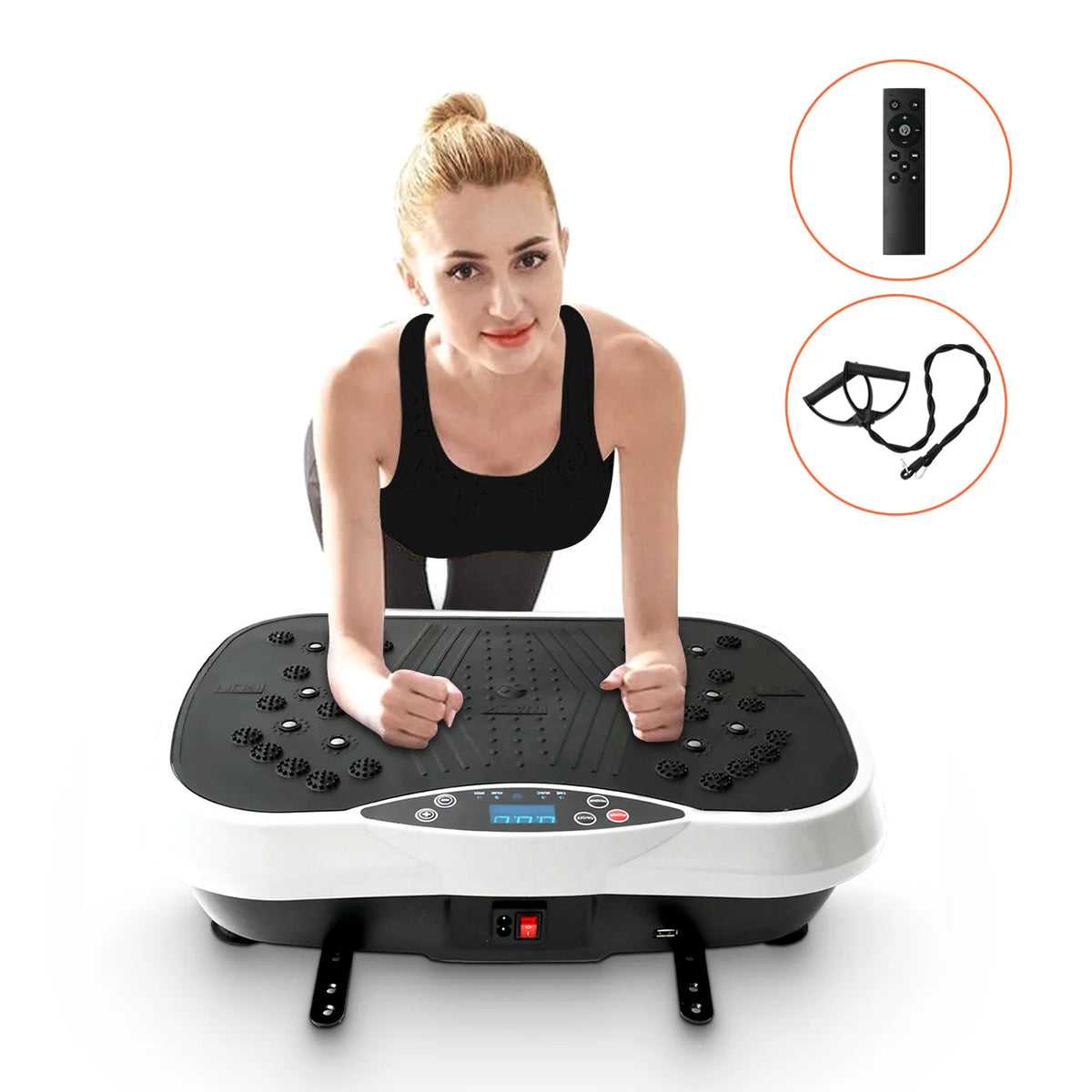 Portable Whole Body Vibration Plate Exercise Machine For Home Fitness