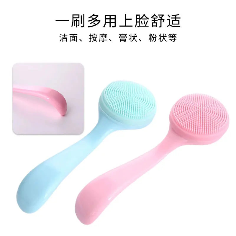 Silicone Facial Cleansing Brush Makeup Remover Blackhead Pore Cleaner