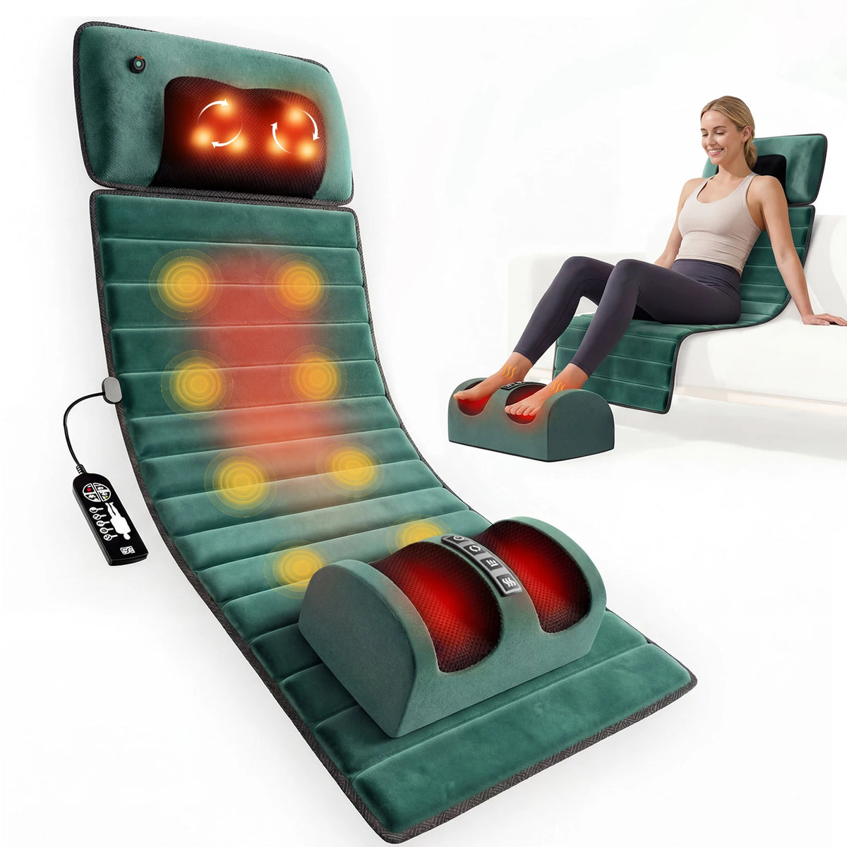 HOMEMASSA Full Body Vibration Massage Mat For Muscle Relaxation