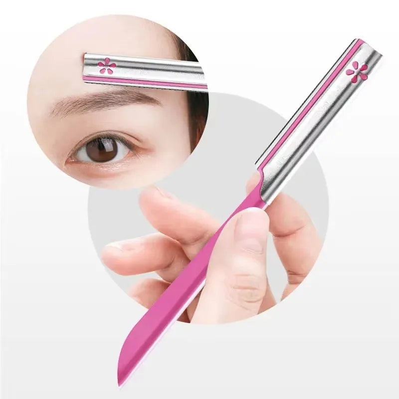 Professional Stainless Steel Eyebrow Grooming Razor Blade Kit
