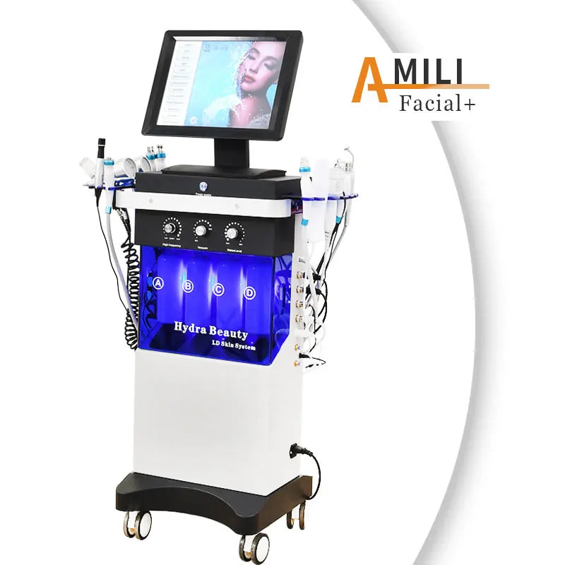 Amilibeauty 14 In 1 Hydro Facial Machine For Skin Rejuvenation