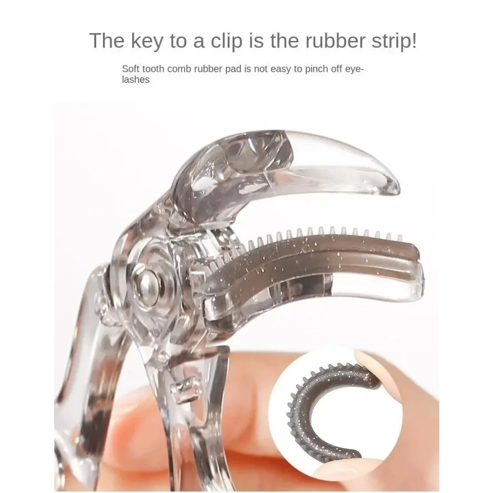 Dual Clip Eyelash Curler With Comb For Natural Waterproof Curls