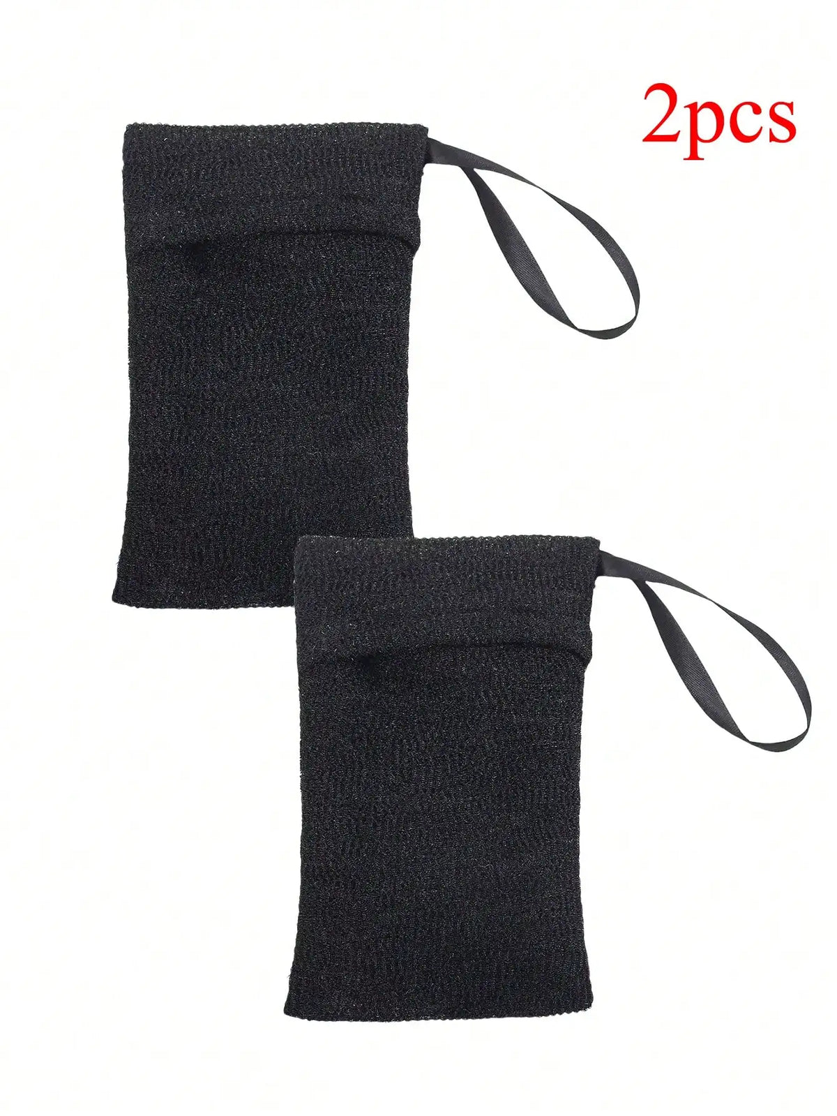 Mesh Exfoliating Soap Saver Bags With Hanging Cord For Shower