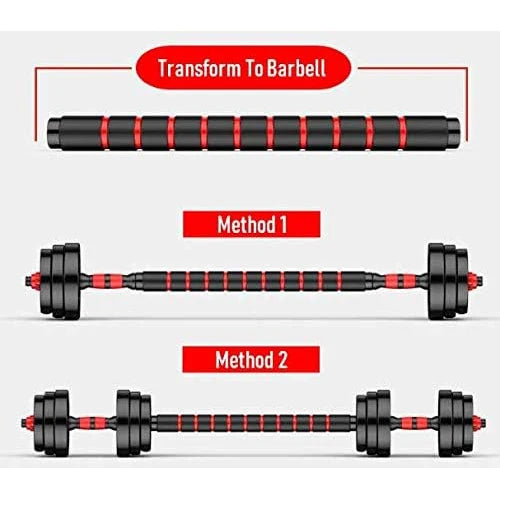 Adjustable Dumbbell And Barbell Set For Home Strength Training