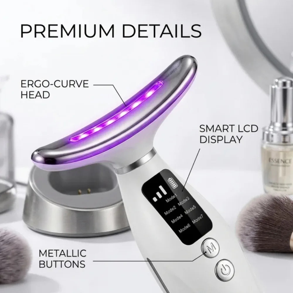 Hailicare Led Photon Facial Massager With Heating And Vibration