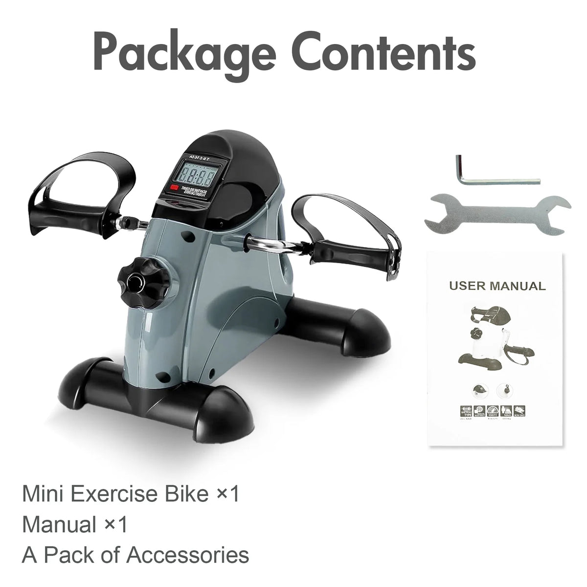 Indoor Mini Pedal Stepper Exercise Bike With Digital Display