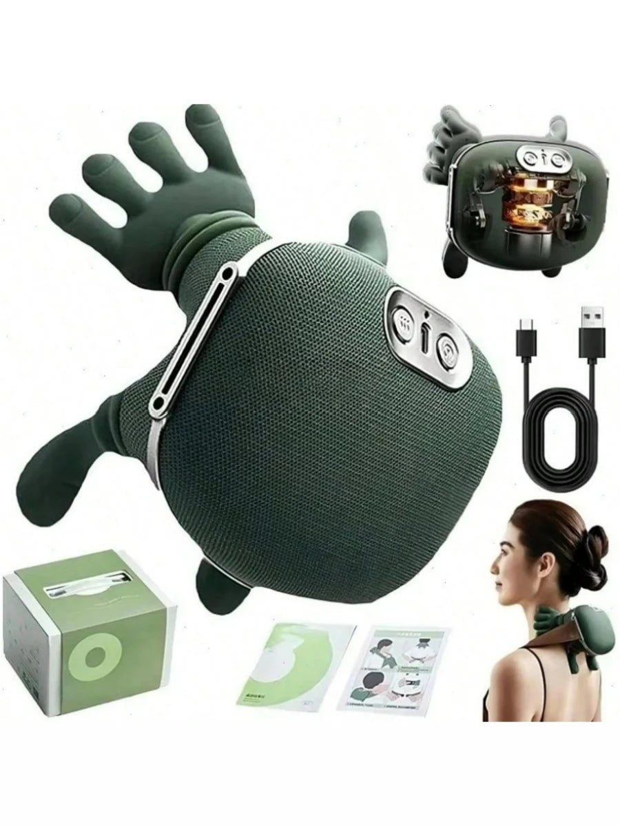 Wireless 4D Shiatsu Neck And Shoulder Massager With Heat