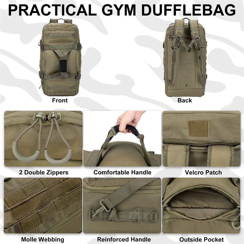 LQARMY Tactical Backpack For Hiking Camping And Travel Adventures