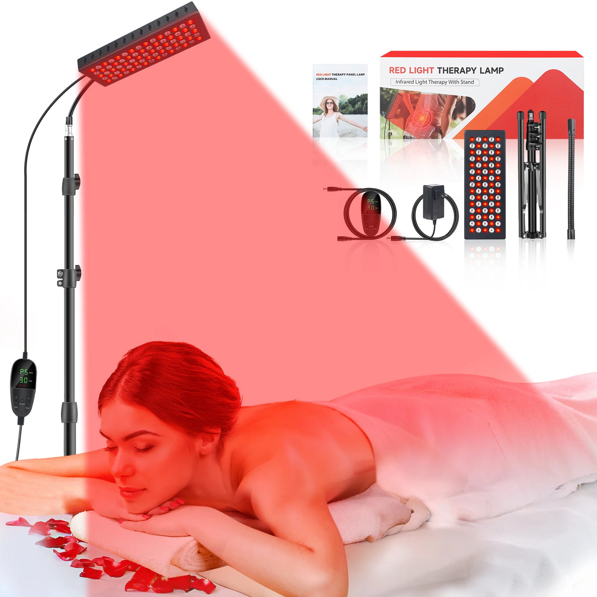 Astarexin Red Light Therapy Panel With Near Infrared LEDs