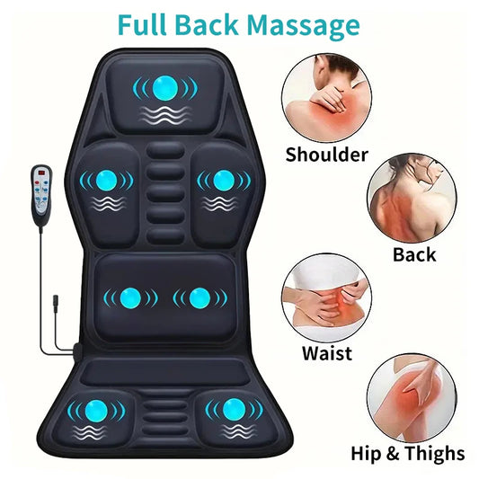 Himouta Heated Back Massager Chair Cushion For Relaxation