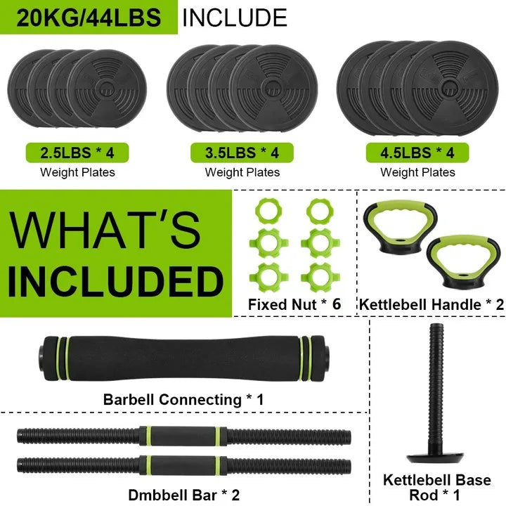 Twister.Ck Adjustable Dumbbells Free Weight Set For Home Gym
