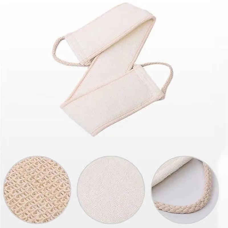 Soft Cotton Hemp Exfoliating Loofah Spa Shower Massage Glove