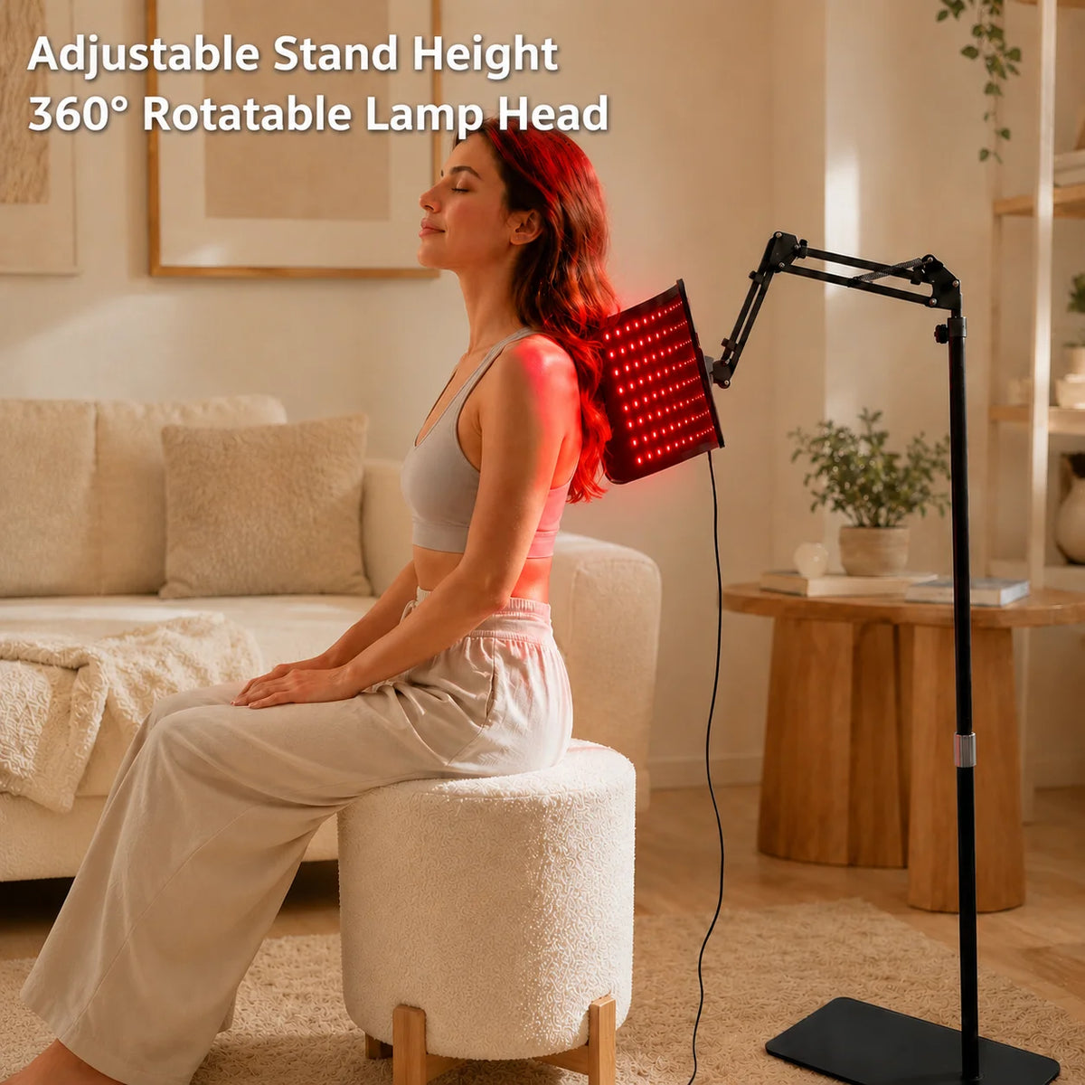 Near Infrared Therapy Panel With Adjustable Stand And Timer