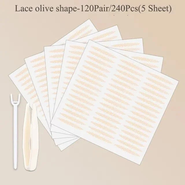 Invisible Double Eyelid Tape With Application Tool For Natural Makeup