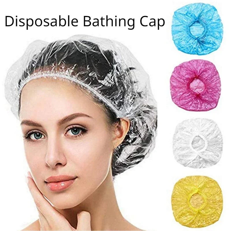 Premium Disposable Waterproof Shower Cap For Bathroom Travel