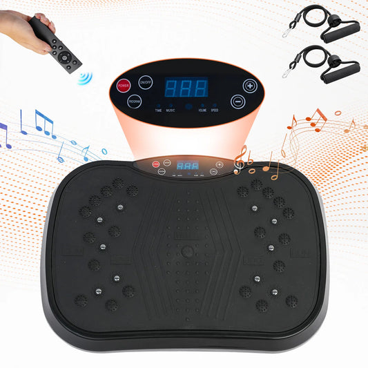 Portable Full Body Vibration Plate Exercise Machine Bluetooth Remote
