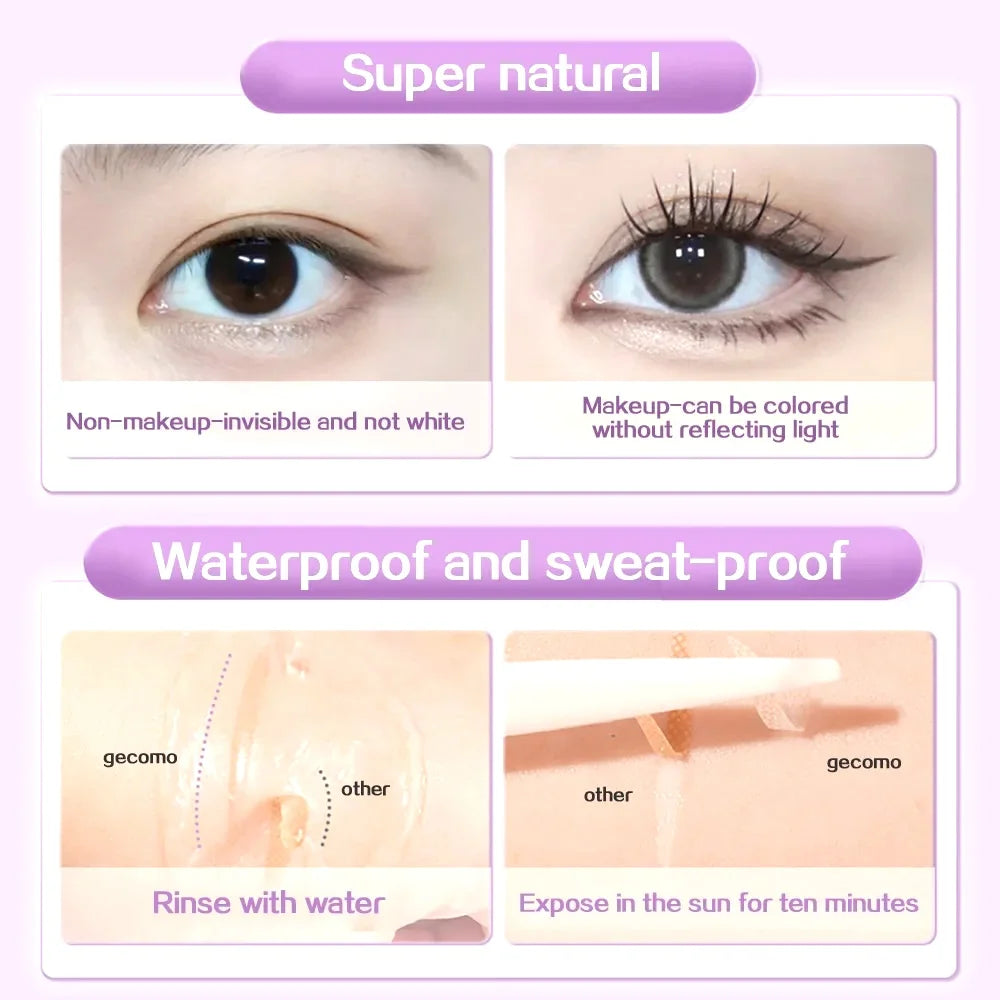 Natural Invisible Double Eyelid Stickers Long Lasting Eye Shaping Tape