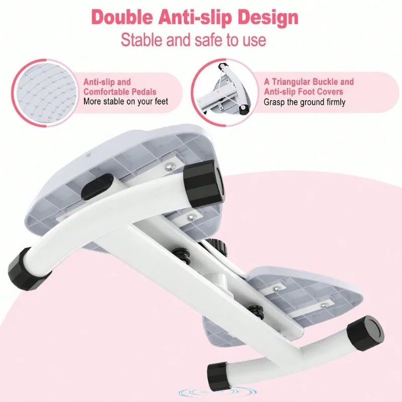 Homhut Adjustable Resistance Twist Stepper With Resistance Bands