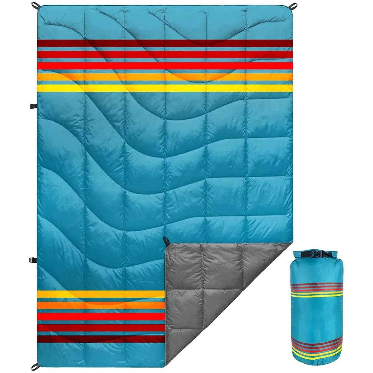 Portable Fluffy Waterproof Warm Outdoor Camping Blanket Storage Bag Hiking