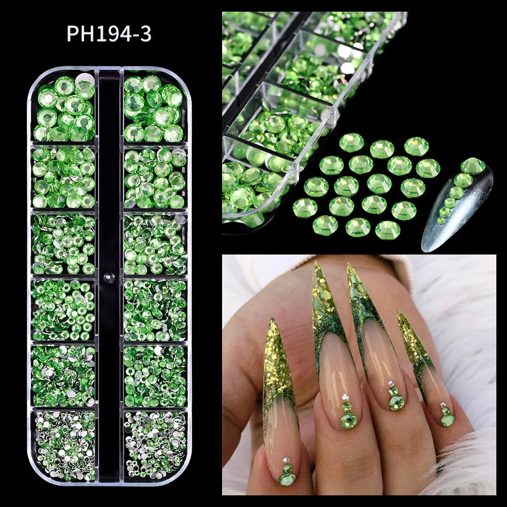 Premium 3D Crystal Nail Art Rhinestones Kit With Tools